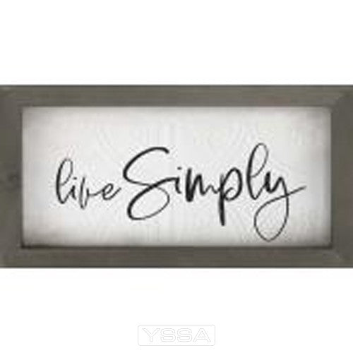 Live simply