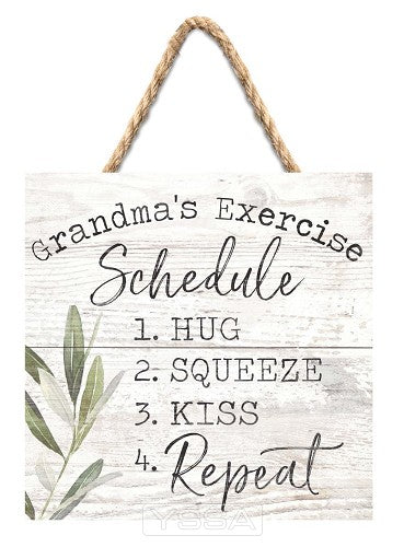 Grandma's Exercise Schedule