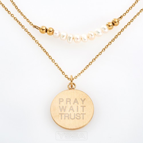 Pray Wait Trust - Fresh water pearls