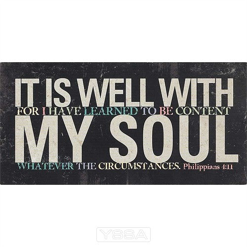 It is well with my soul