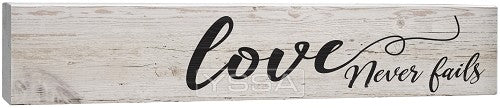 Love never fails