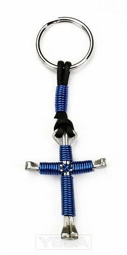 Disciple's cross sleutelh d blauw