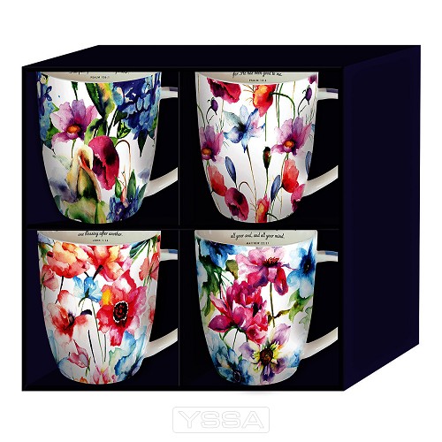 Seeds of Love - set of 4 mugs