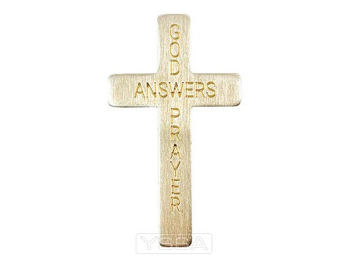 Cross God answers prayers gold