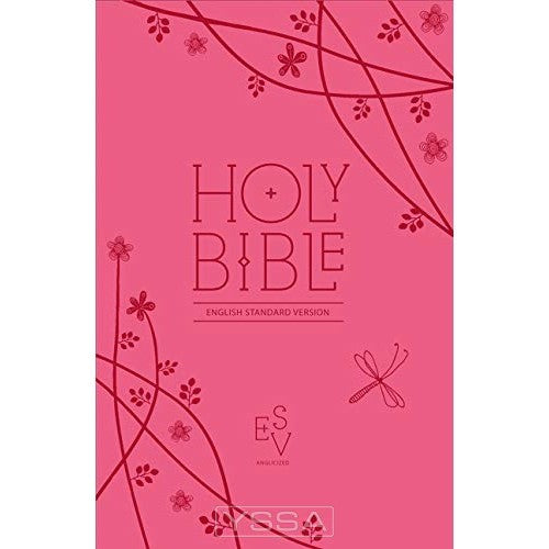 Holy Bible with Zip, Pink Imitation Leat
