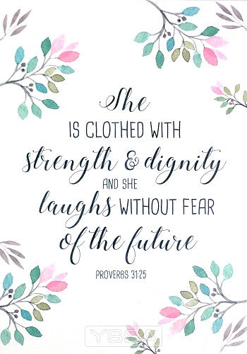 Poster a3 she is clothed with strength