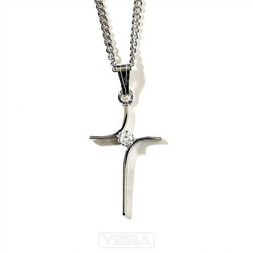 Cross - Cubic zirconia center
