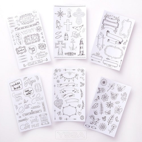 Colorable - Set of 6 sheets