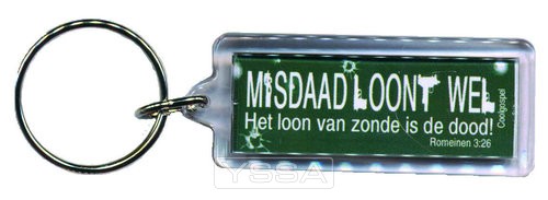 Misdaad loont wel (Acrylic Keyring)