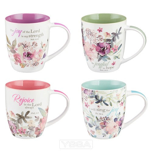 Rejoice collection - Set of 4 mugs