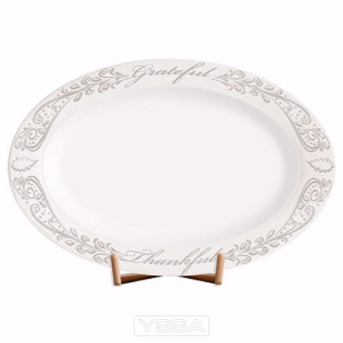 Grateful Thankful - Antique white