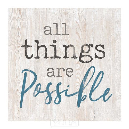 All things are possible