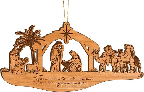 For unto us a Child is born - Ornament