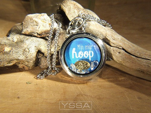 Floating locket Mijn enige hoop is in U