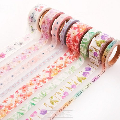 Washi tape - Set of 8 rolls