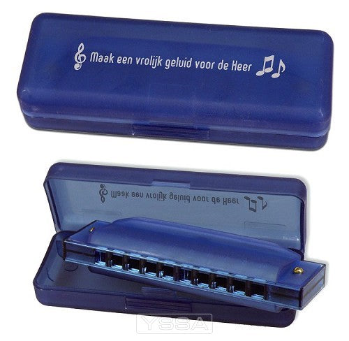 Mondharmonica blauw