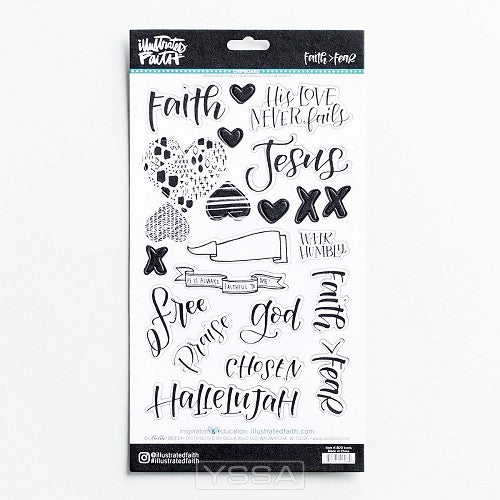 Faith > Fear - Chipboard sticker